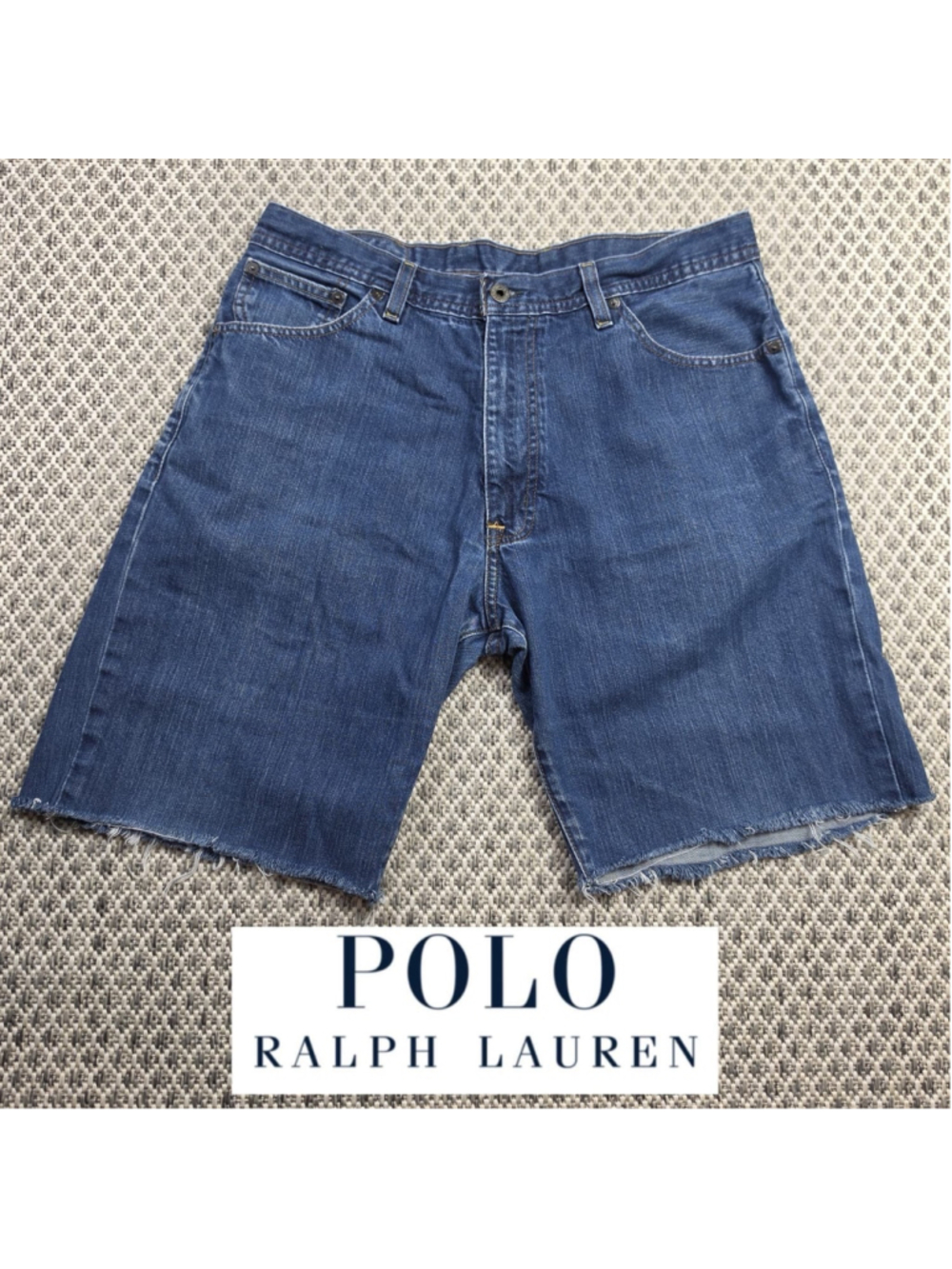 Vintage Polo Jeans Co Ralph Lauren Brixton Mens 34 Denim Jorts Shorts Y2K